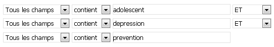 équation de recherche = adolescent ET depression ET prevention